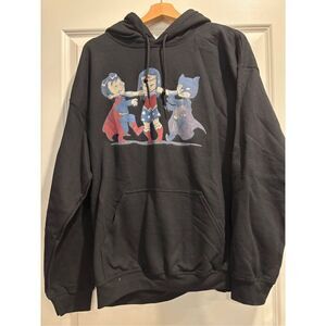 Superhero Hoodie size Large